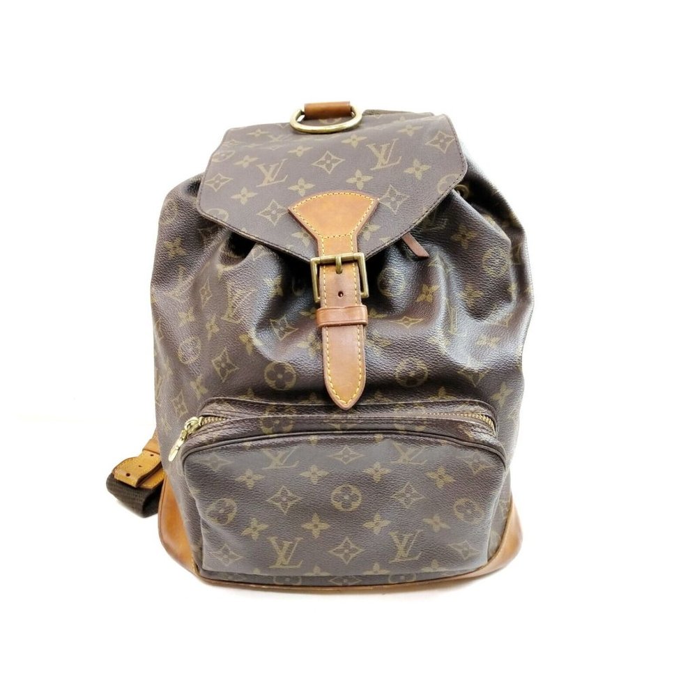 Louis Vuitton Monogram Canvas Backpack in Brown and Tan
